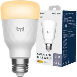 YEELIGHT Smart LED Lampe W3, warmweiß, E27 Sockel
