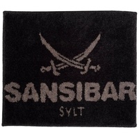 Sansibar Sylt Badvorleger - anthrazit/taupe - 55x65 cm