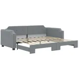 vidaXL Tagesbett 90 x 190 cm Hellgrau