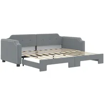 vidaXL Tagesbett 90 x 190 cm Hellgrau
