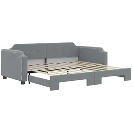 vidaXL Tagesbett 90 x 190 cm Hellgrau