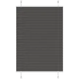 vidaXL Plissee Schwarz 100x150 cm Stoffbreite 99,4 cm Polyester