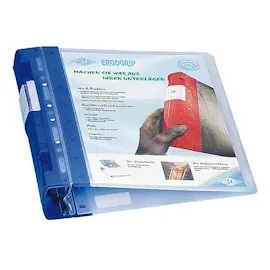 Wedo 5818000 Ordner Ergogrip (A4, 4-Ringmechanik, Kunststoff, 31,3 x 5,6 x 28,0 cm) weiß