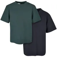 URBAN CLASSICS Boys Tall Tee 2-Pack in Blau, Größe