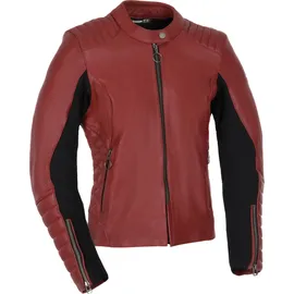 Oxford Radley Lederjacke Rot/Schwarz 42