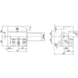 Fortis VDI Axial Werkzeughalter rechts C3 40 x 25 mm