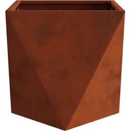 vidaXL Pflanzkübel Rostig 40 x 40 x 40 cm Wetterfeststahl