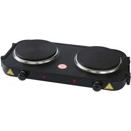 DESKI Doppelkochplatte 2 x 1000 Watt schwarz