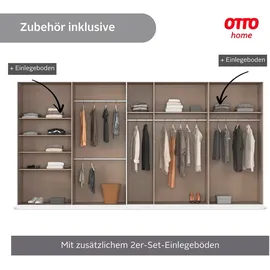 OTTO home Drehtürenschrank AGORDO 181 x 210 x 54 cm Beige