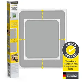 EasyMaxx Teleskop Insektenschutzgitter 80 x 100 cm Weiß