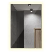 Tulup LED Blaugrau, Glas, 60x40x2.4 cm, Spiegel, Wandspiegel