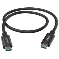 Hama USB-C, Ladekabel, 1,5 m, Schwarz