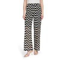 Betty & Co Schlupfhose mit Struktur in Schwarz/Braun |