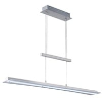 Trio Reality Leuchten LED-Pendelleuchte SMASH Alu, Eisen, Stahl & Metall Silber Nickel matt