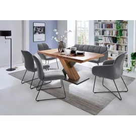 MCA Furniture Esstisch Mendoza Ausziehtisch 180/270x100 Natur (MEX18AWE)