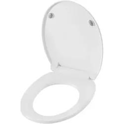 PREMIUM Toilettendeckel O‐Form – WC Sitz mit Absenkautomatik, Weiß