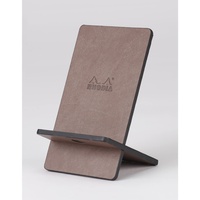 Rhodia Handyhalter italienischem Kunstleder 13x8x8,5 cm Schokoladenbraun, 194410C