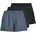 Jacmilano Woven Boxers 3 Einheiten Vintage Indigo Naval Academy Schwarz S