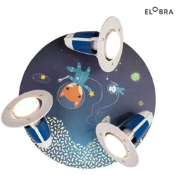 Elobra Rondell LITTLE ASTRONAUTS "SPACE MISSION", 3x E14, blau ELO-138403