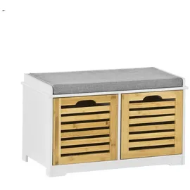 SoBuy Schuhbank 71 x 43 x 34 cm beige / beige