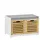 SoBuy Schuhbank 71 x 43 x 34 cm beige / beige