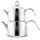 KARACA Teekanne Karaca Urban Edelstahl-Teekannen-Set, 3.3L, Induktionsgeeignet