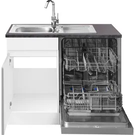 OPTIFIT Winkelküche Roth L-Form 300 cm weiß