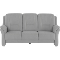 Höffner Sofa 3-sitzig aus Mikrofaser Wilma , grau , Maße (cm): B: 198 H: 97 T: 89