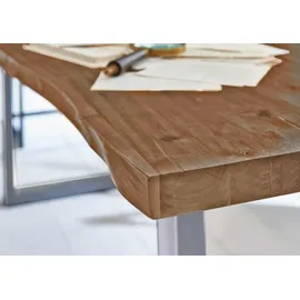sam möbel gmbh MILO 300 x 77 x 100 cm Akazie natur/beige