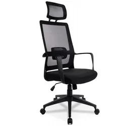 Bürostuhl Schwarz Textil | Designer Bürostuhl mit Höhenverstellung | Ergonomischer Schreibtischstuhl mit Armlehnen | Modern | Kadima Design