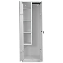 Gürkan Putzmittelschrank 112296 verkehrsweiß 60,0 x 50,0 x 180,0 cm, aufgebaut