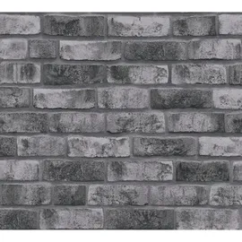 A.S. Création Steintapete 10 m x 0,32 m 0 g Braun/Grau/Silber 388124