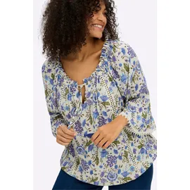 sheego Schlupfbluse gemustert Beige 44