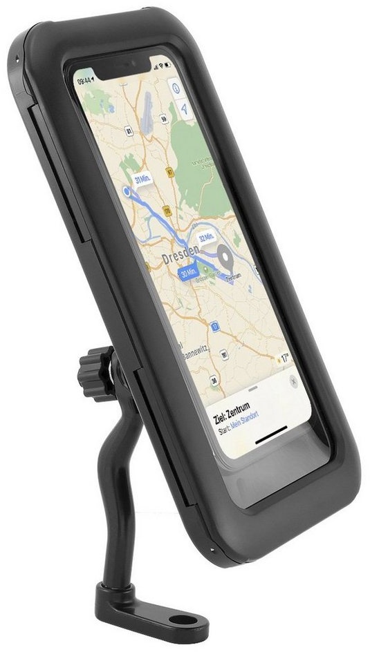 MidGard Universal Roller, Motorrad Rückspiegel Halterung für Handy Wetterfest Smartphone-Halterung schwarz
