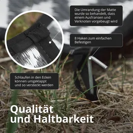 evocamp Outdoor Teppich 200x300 cm, Kunststoffteppich, wetterfest für Terrasse