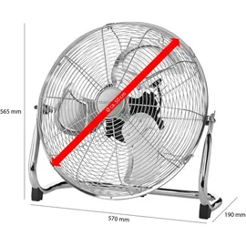 ProfiCare PC-VL 3067 WM Bodenventilator  chrom