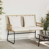 vidaXL Gartenbank 113 x 69 x 83 cm Schwarz