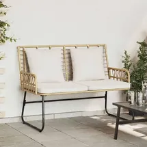 vidaXL Gartenbank 113 x 69 x 83 cm Schwarz