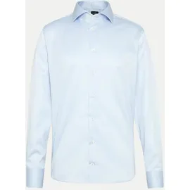 van Laack Langarmhemd Tailored Fit Blau 44