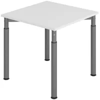 Bümö Schreibtisch Grau, Graphit, Nachbildung, Quadratisch, 80x74x80 cm, FSC