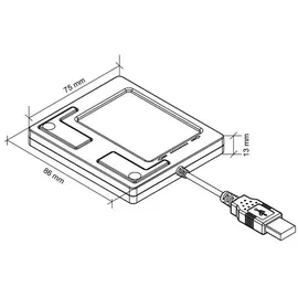 Perixx PERIPAD-501 II Touchpad Schwarz