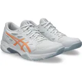 Asics Damen Volleyballschuhe GEL-FLARE, Größe 39 1⁄2 in Grau WHITE/BRIGHT SUNSTONE