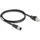 DeLock 80850 RJ45 / M12 Patchkabel CAT 5e S/FTP 1.00m Schwarz