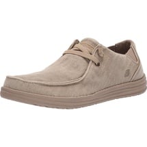 SKECHERS Herren Melson-Raymon Canvas-Slipper Mokassin, Taupe, 44 EU - 44 EU