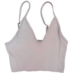 YOU DO YOU Damen Sport-BH Sport-Bustier nahtloses Sport-Oberteil Yoga-BH 904951 Rosa - XS