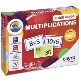 CAYRO – Lernkarten-Multiplikationen – Multiplikationskartenspiel – Multiplikationstabellen von 1 bis 10 – Lernen auf unterhaltsame Weise – Mathematikspiel
