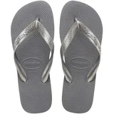 HAVAIANAS Mädchen Top Tiras Flip flops, Stahlgrau 29/30 EU