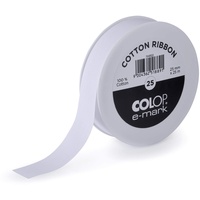 Colop 154922 cotton ribbon Etiketten-Band 25mm x 25 m zur Bedruckung mit allen e-mark Modellen