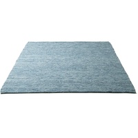 Sansibar »Hörnum«, rechteckig, Handweb Teppich, meliert, reine gewalkte Wolle, handgewebt, blau