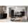 beautysofa Schreibtisch Schwarz, Holzwerkstoff, 135x77.5x60 cm, Arbeitszimmer, Schreibtische, Bürotische